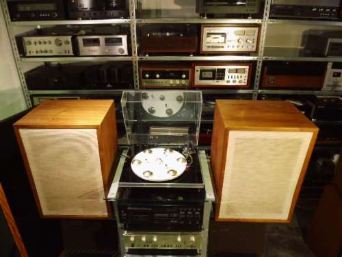 Hans Deutsch  Amadeus handgefertigt 1972 Echtholz  Horn HiFi-Rarität
